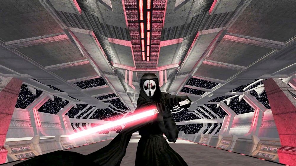Star Wars Knights of the Old Republic II The Sith Lords

Darth Nihilus in a hallway of a spaceship