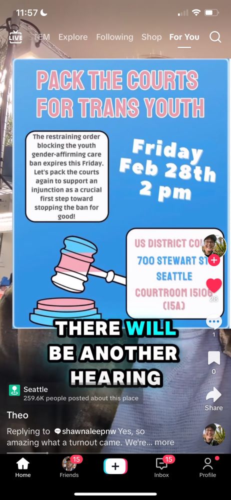Court hearing Friday at 2pm. 