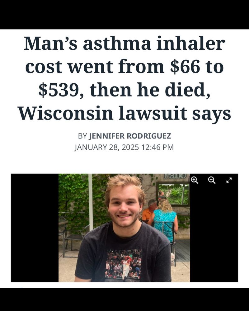 Man's asthma inhaler cost went from $66 to $539, then he died. Wisconsin lawsuit says