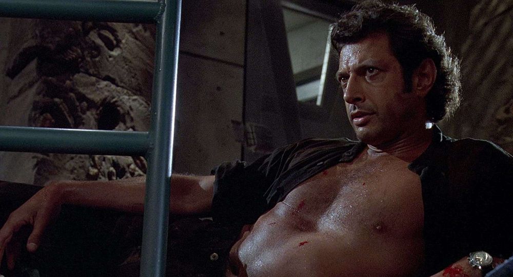 Jeff Goldblum just looking sexy in Jurassic Park