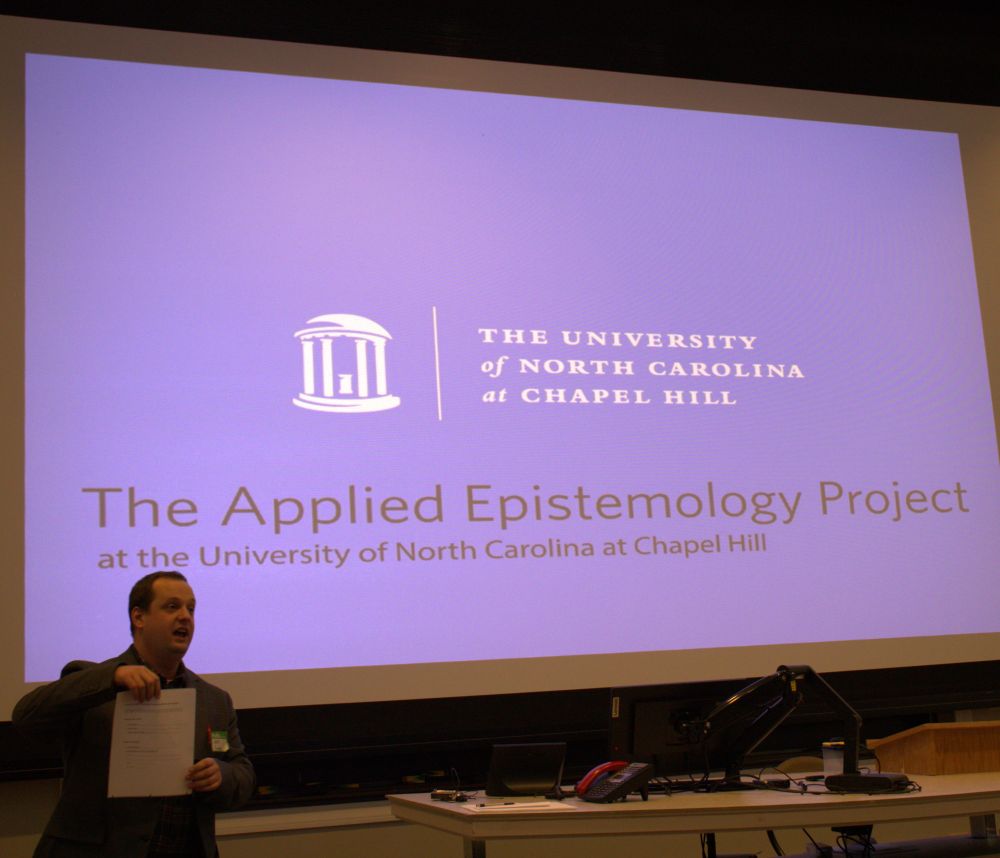 Will Conner introducing the event.