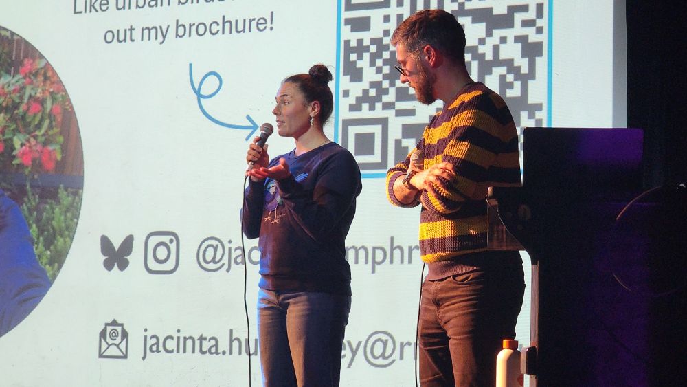 Jacinta shares the stage with Nerd Nite boss, Dr Wade Kelly, and responds to audience questions.