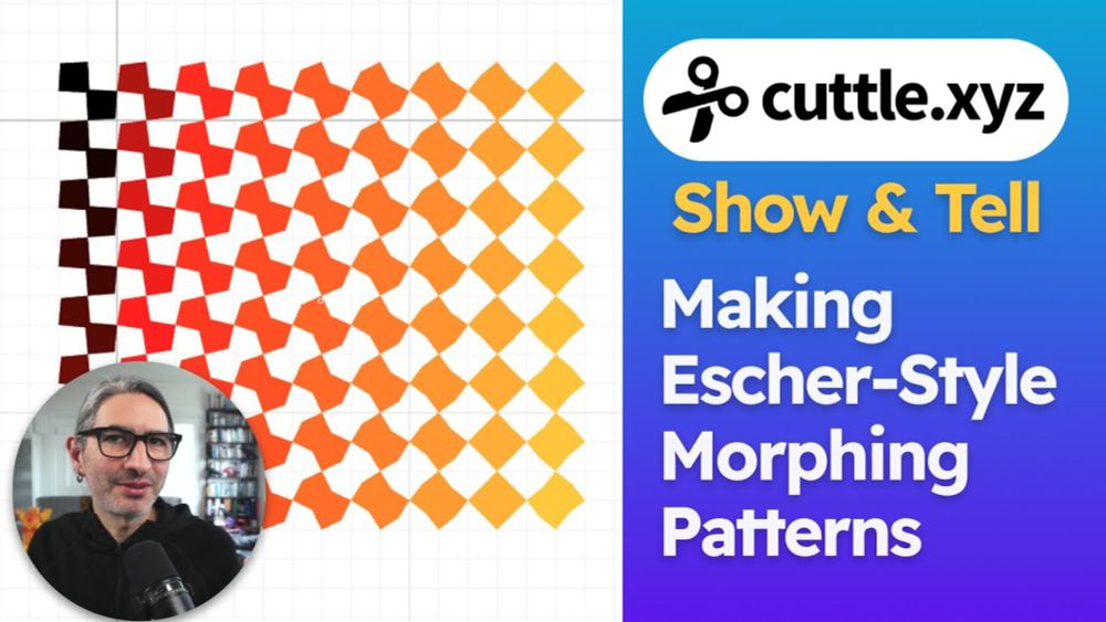 Show and Tell: Making Escher-Style Morphing Patterns in Cuttle