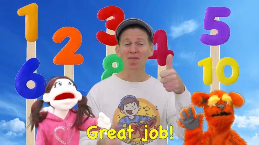 A screenshot of a man giving a thumbs up and saying “Great job!”