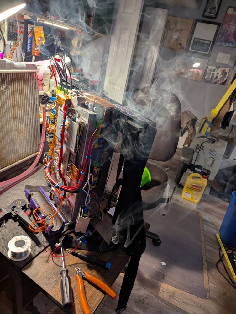 smoke on the workbench