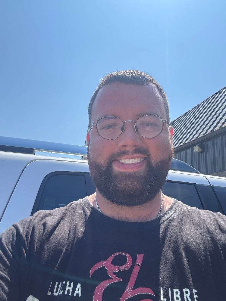 Me with a haircut.