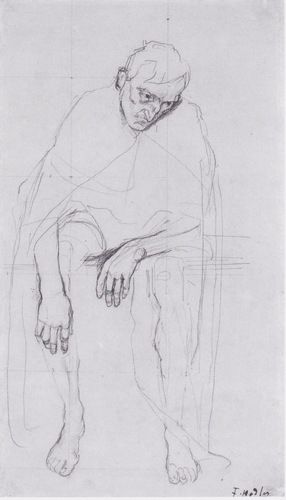 Study of the disappointed souls or Weary of life