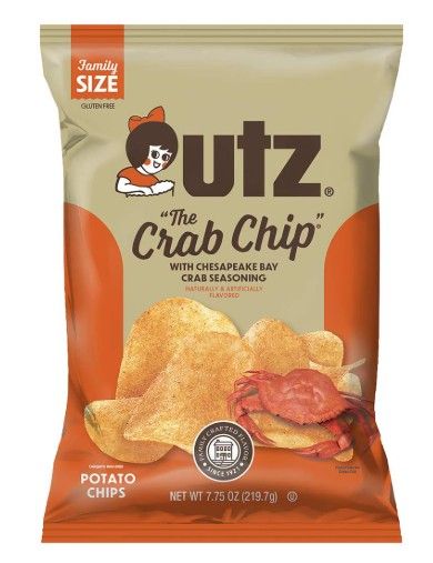 Utz brand "The Crab Chip" with Chesapeake Bay crab seasoning