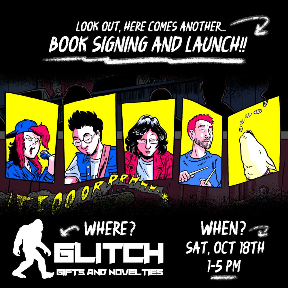Promo graphic for Glitch Gifts signing