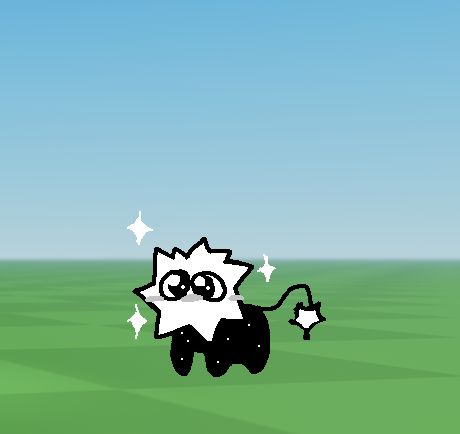 Loop as a little critter, on a roblox grass background. 
