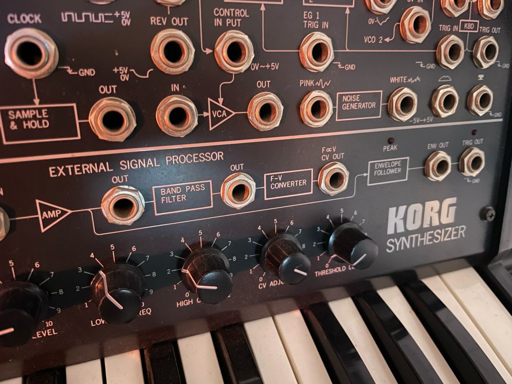Photo of a Korg MS-20 Synth