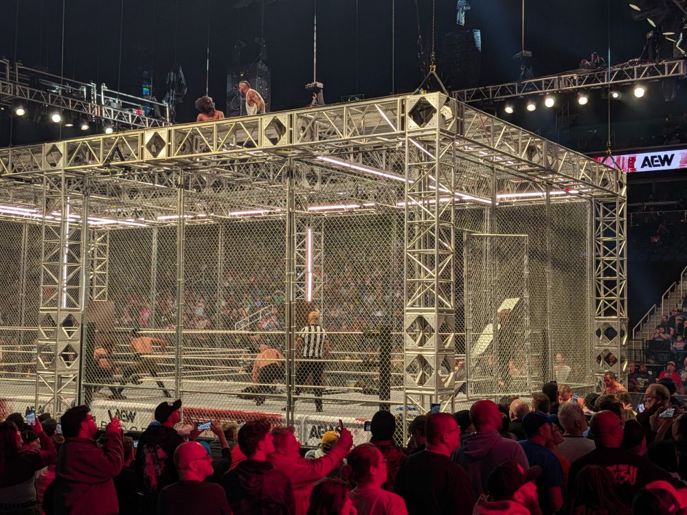 Madness in the men's Blood & Guts match