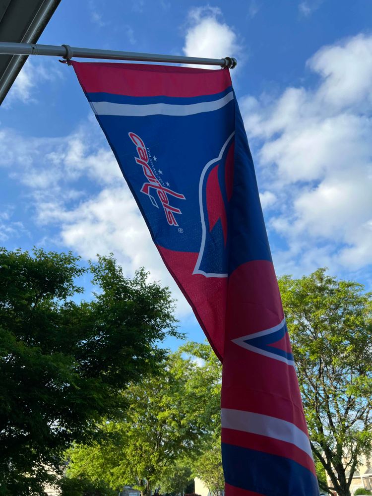 Washington Capitals flag flying