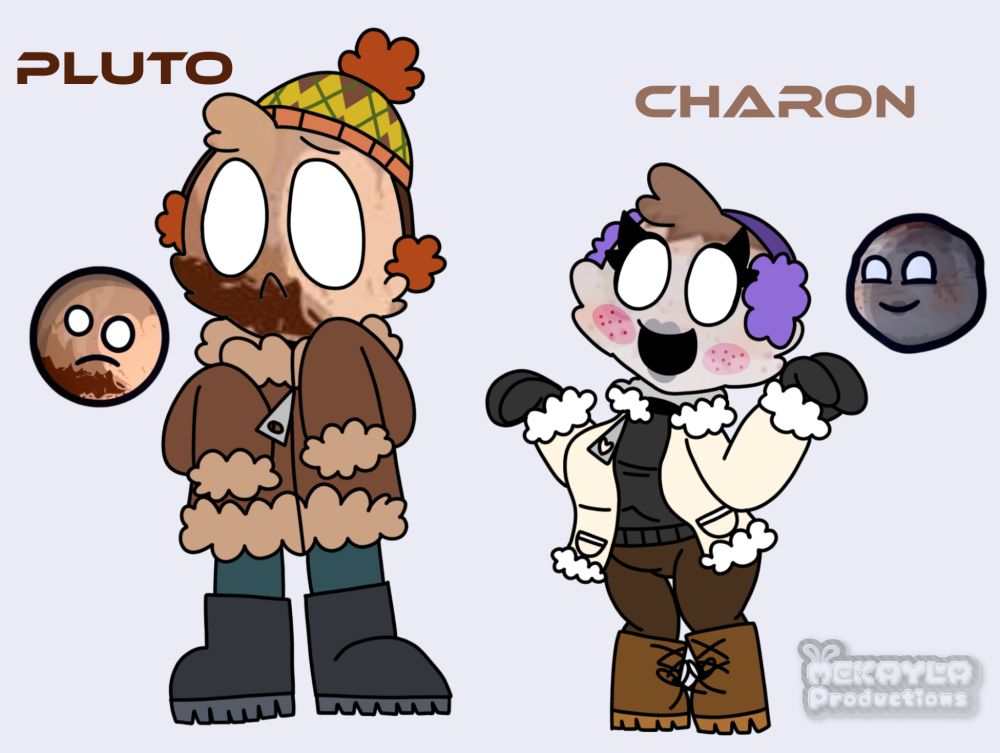Humanized Pluto and Charon.