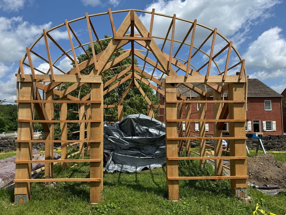 Grape arbor reconstruction 