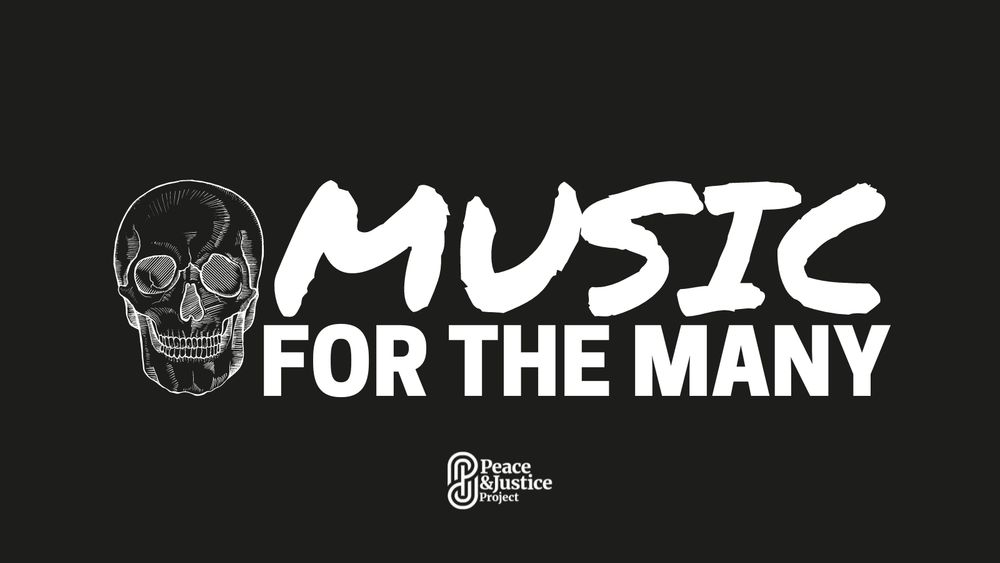 Music For The Many skull logo.