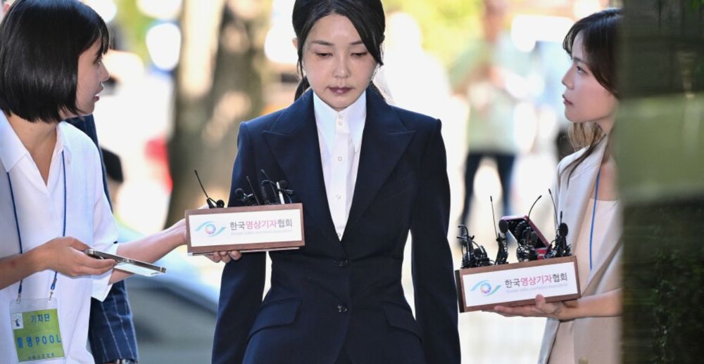 South Korea's former first lady Kim Keon Hee, wife of impeached former president Yoon Suk Yeo. Has been arrested her over various suspected crimes, including bribery, stock manipulation and meddling in the selection of a candidate.