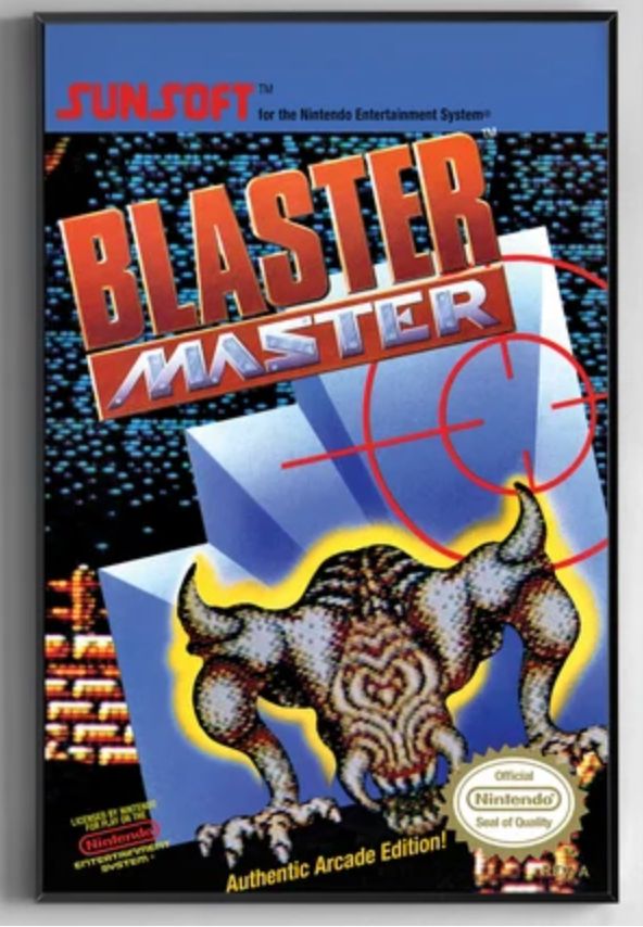 Cover of the NES game "Blaster Master".
