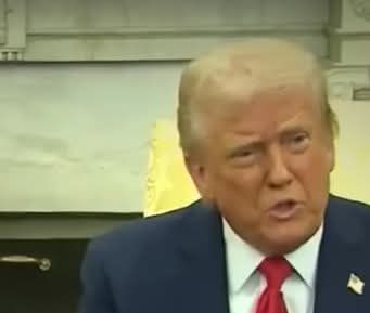 The Awful Orange President hisself. The marlant- in question even wears a flag on his lapel.