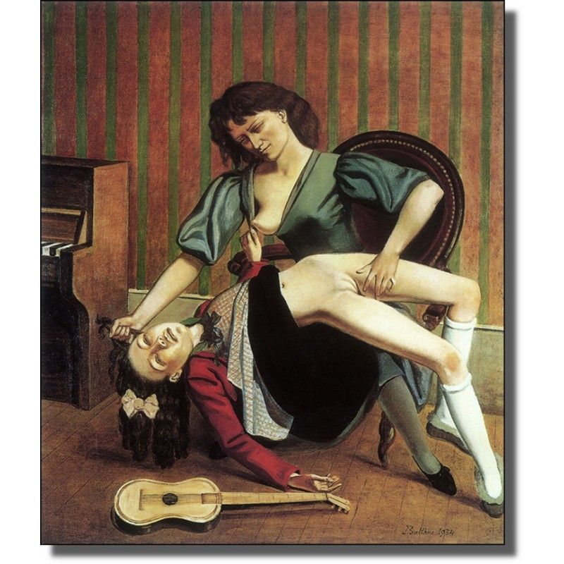 "Guitar Lesson" by Balthus, 1934.
Source: WikiArt org