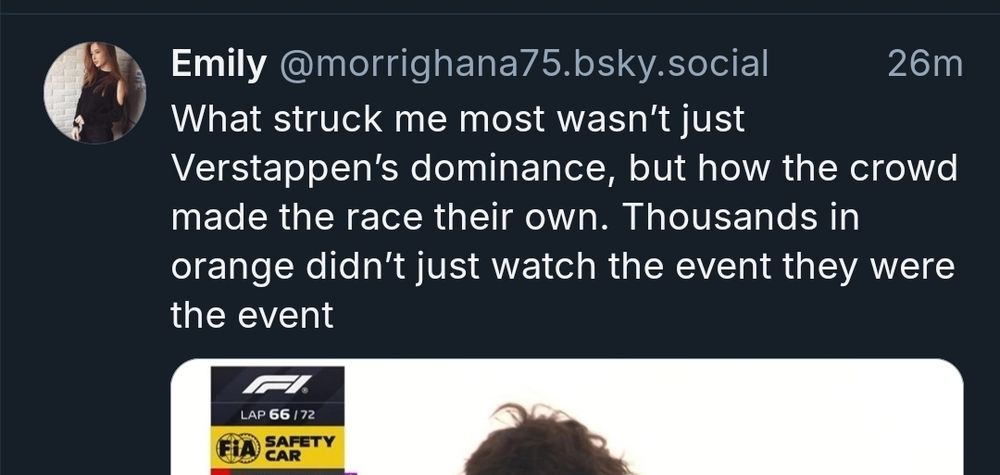 Skeet saying the crowd is the event not the race