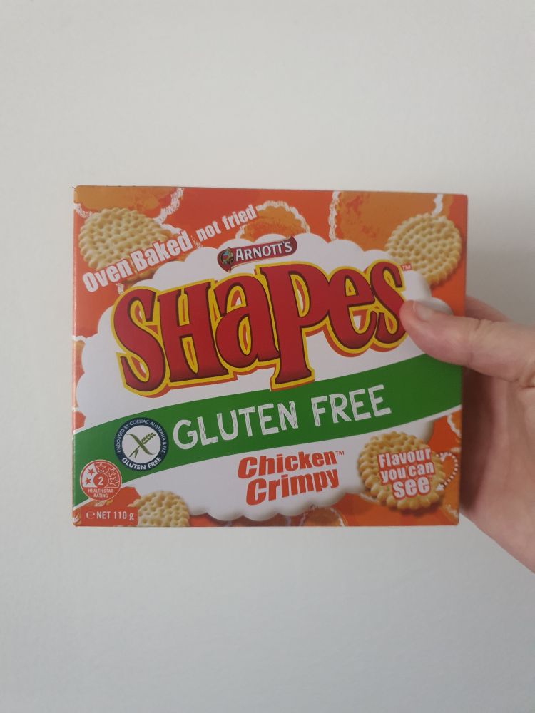 Gluten free chicken crimpy Shapes... are REAL