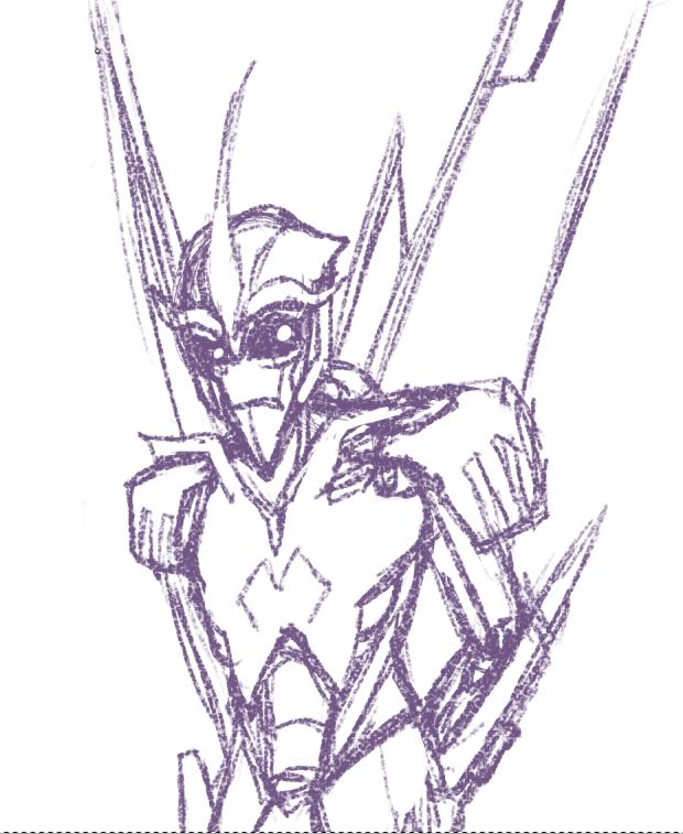 Sketch of Transformers Prime Starscream