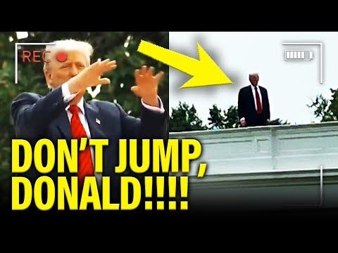 Trump GETS LOST on ROOF of White House as PANIC SETS IN