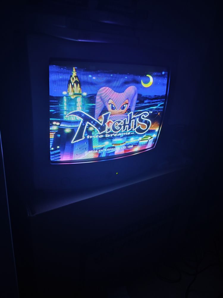Écran titre de Nights into Dreams.