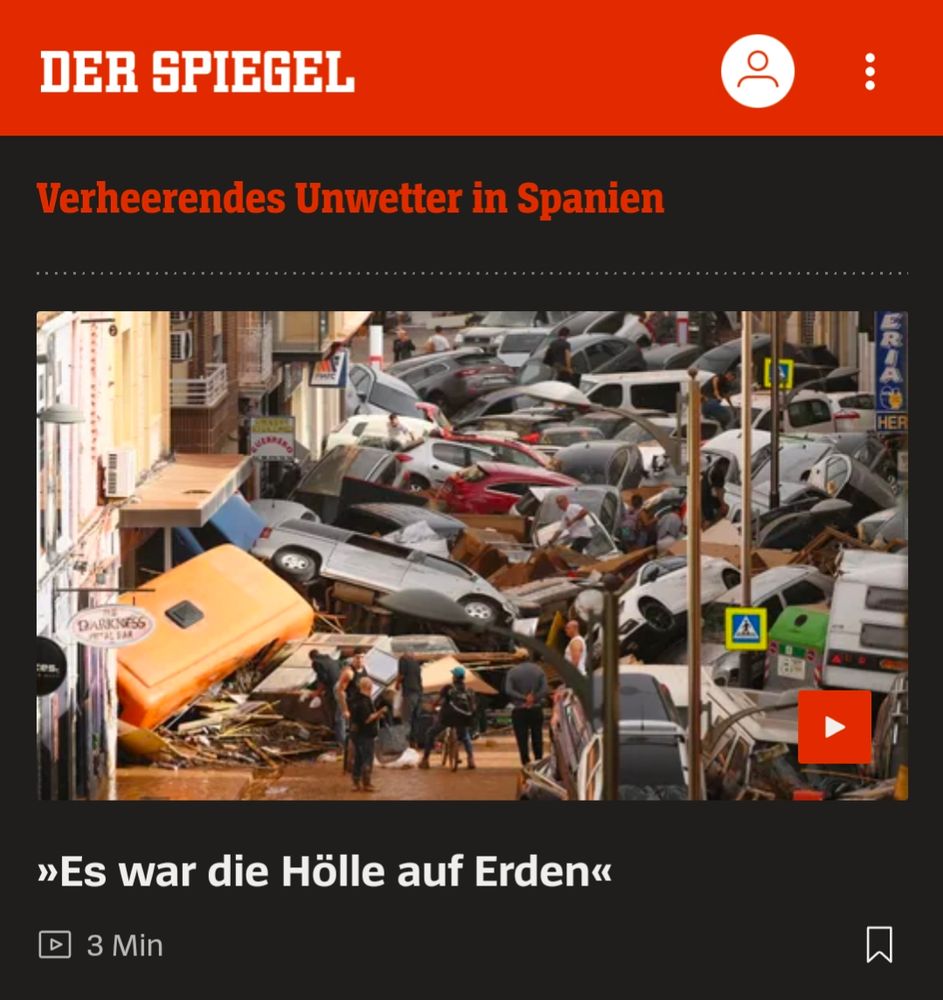 Screenshot aus der Spiegel App 