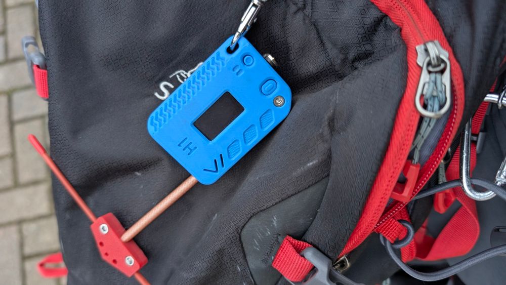 Meshtastic heltec am Rucksack 