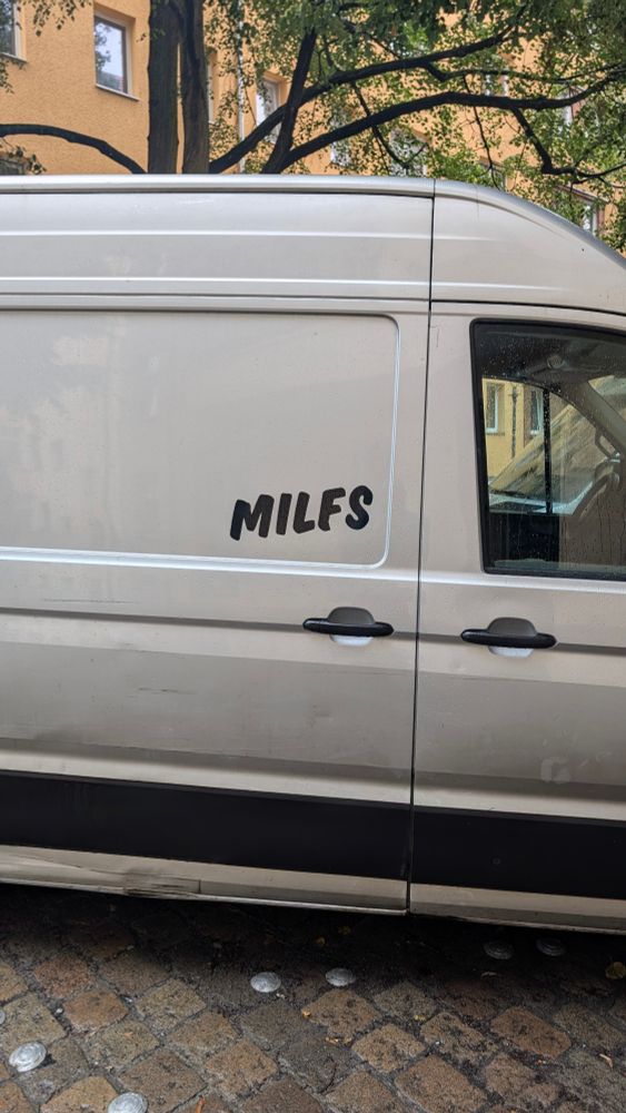 A rental van where MILES has been eroded to MILFS