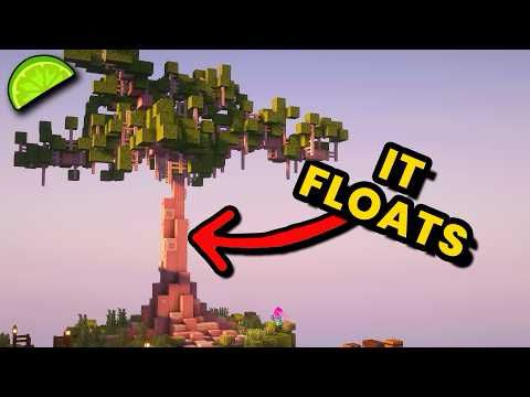 Custom Tree Island Build in Minecraft - Limelight SMP 14