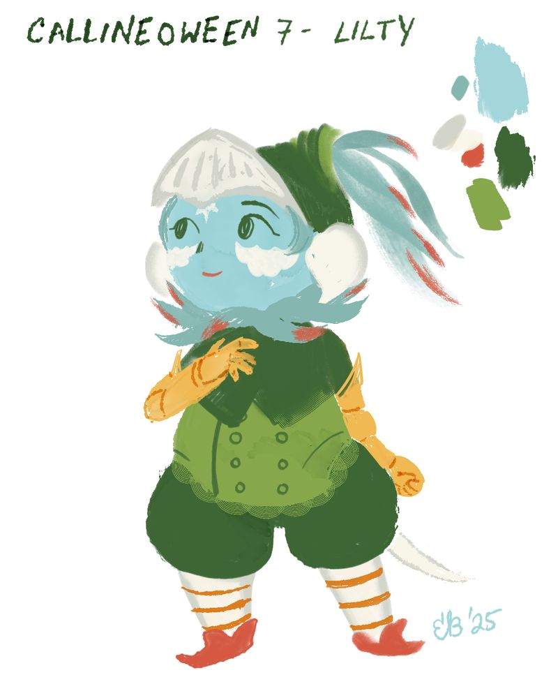 A blue Au ra styled after a female Lilty from final fantasy crystal chronicles