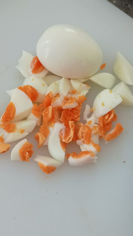 Boiled eggs, chopped 