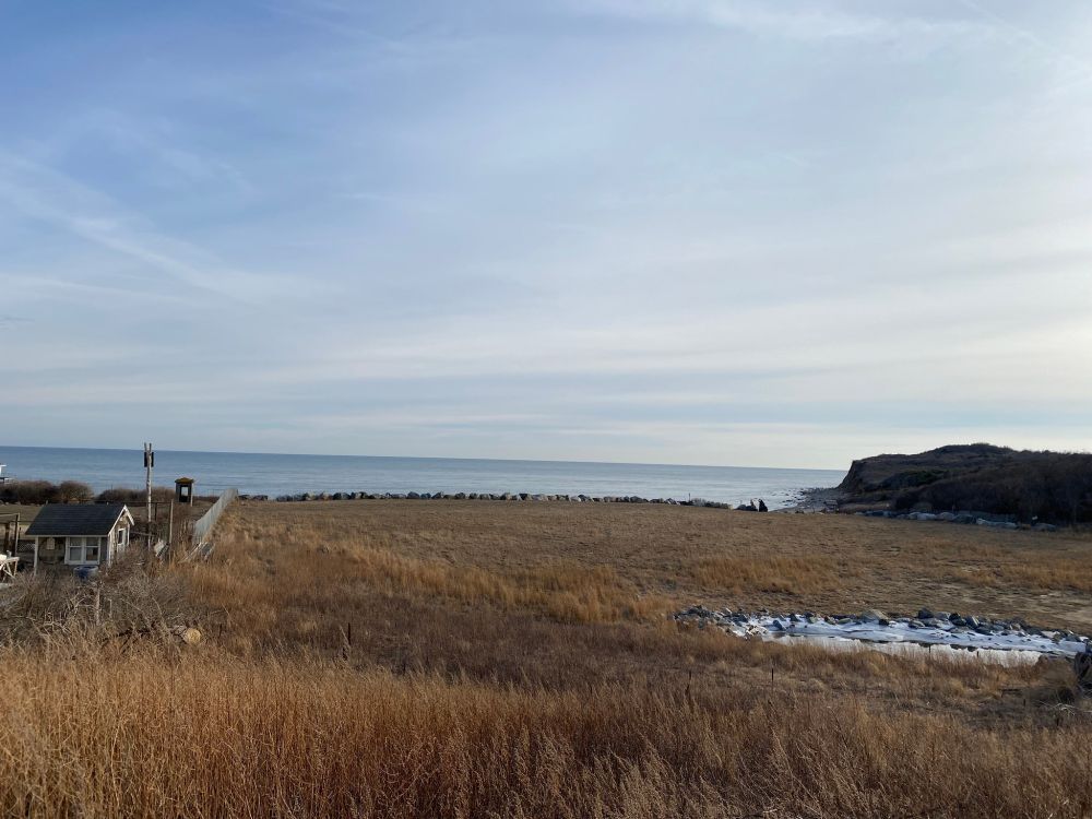 A panoramic view of the Atlantic Ocean, from Montauk Point