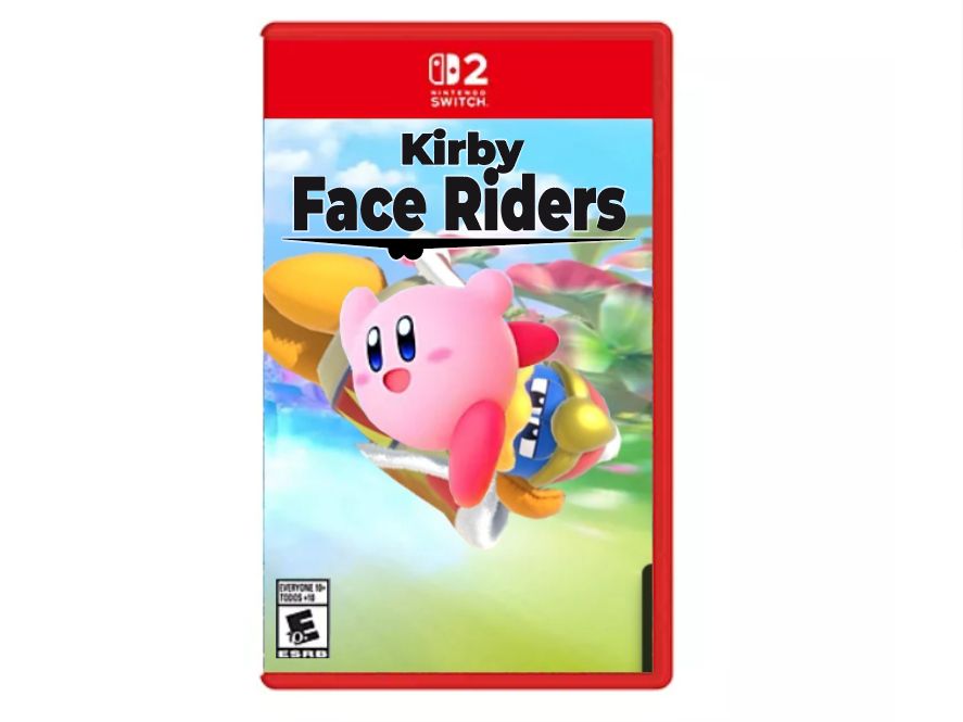 Kirby riding the hell out of Dedede's beak