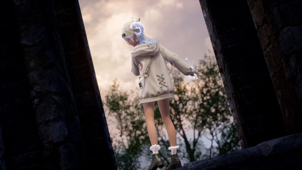 Backside of my "Softly Socko" outfit