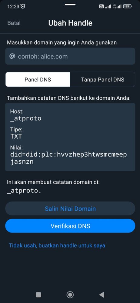 Salin nilai domain/value domain