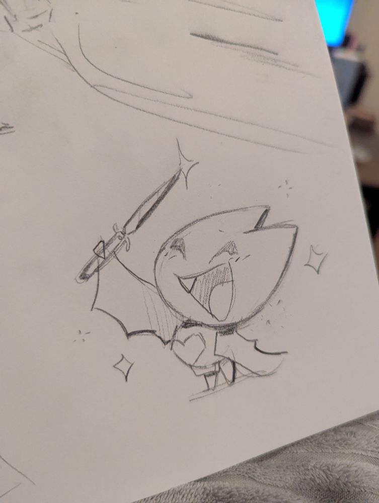 Adorabat holding a prop switchblade that is totally safe and not real