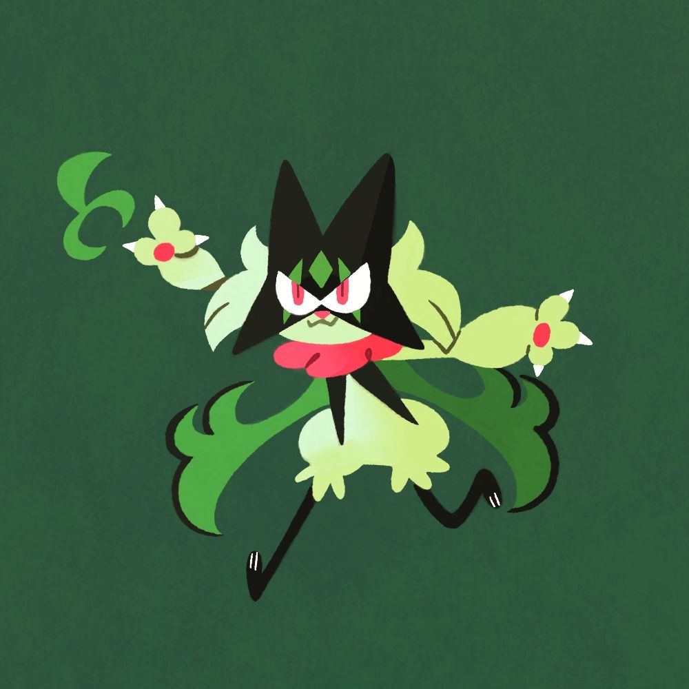 An illustration of Meowscarada from Pokemon Scarlet & Violet