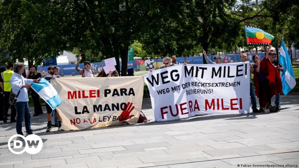 Deutschland-Besuch Mileis von Kritik und Protesten begleitet