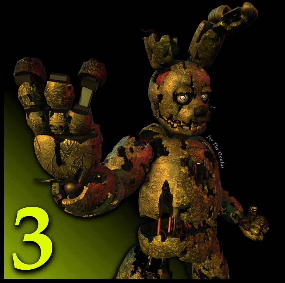 • Springtrap model by Ultimate FNaF Model Pack (UFMP).
• Model port and lights by Blinglasses and the Better FNaF Pack (B.F.P) team.