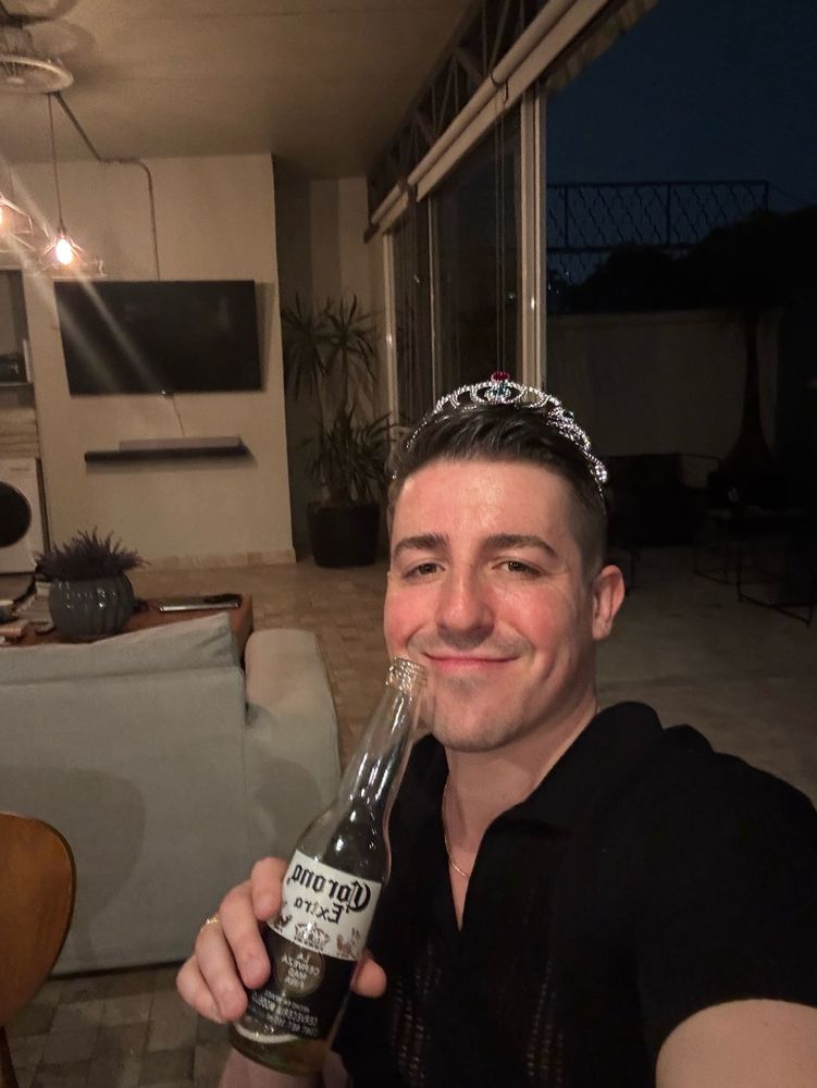 Me in a tiara with a corona