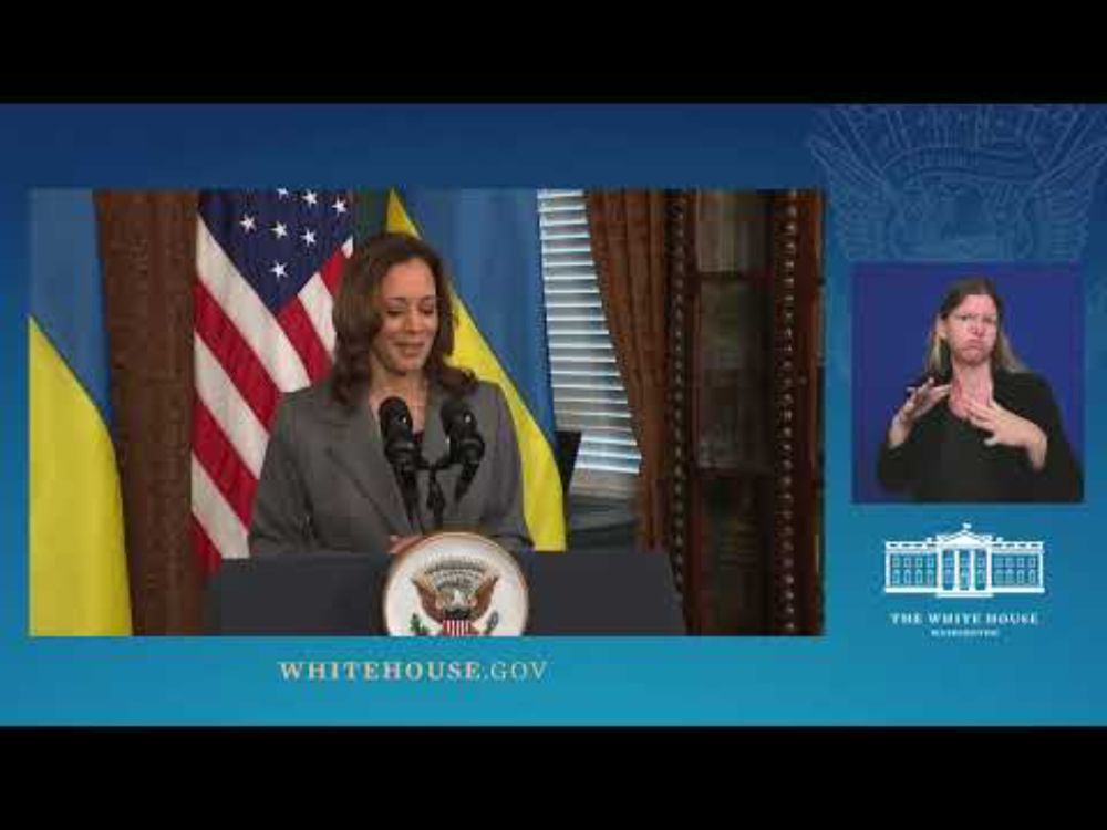 Vice President Harris and President Volodymyr Zelenskyy of Ukraine Deliver Remarks to Press