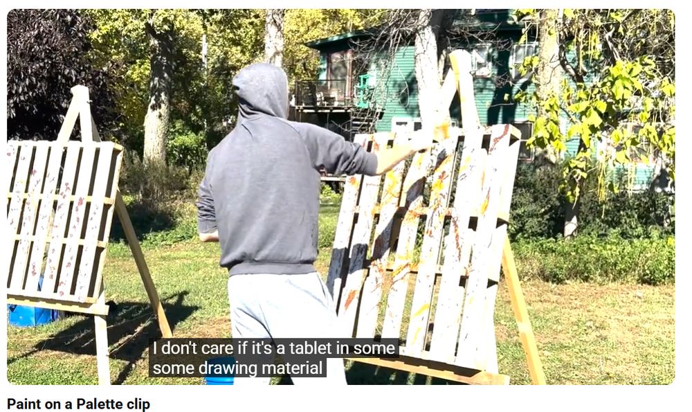 Many gathered at Moonstone Farm in Montevideo, MN to experience abstract painting for the first time. Super fun! #funwithpaint