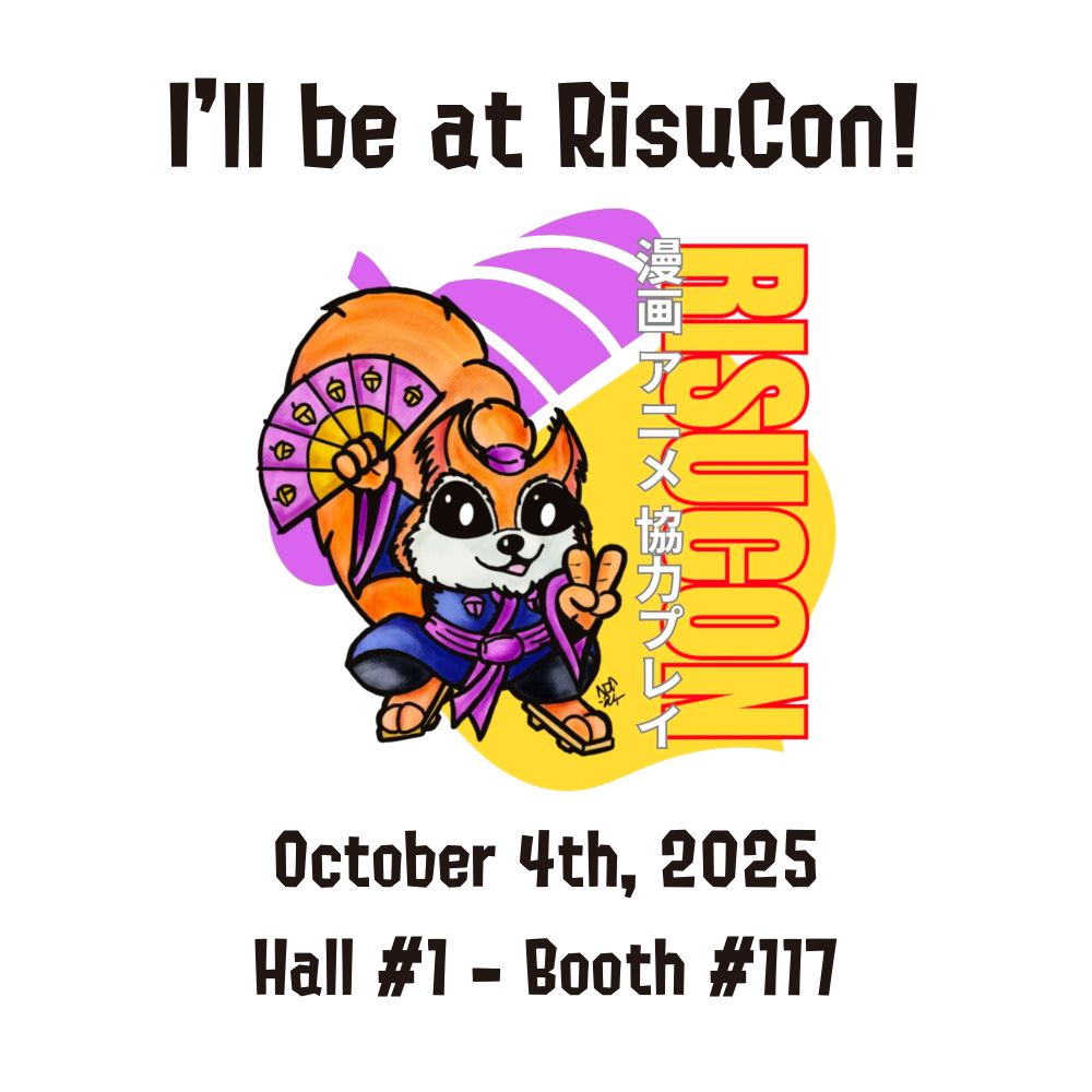 I'll be at RisuCon! October 4th, 2025, Hall #1 - Booth #117
