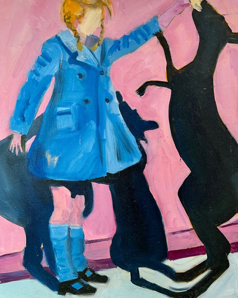It’s Sunday painting time! Here it is:

How does this one make you feel? I can’t imagine, really, the danger of a kid feeding a kangaroo, even a young one, but I personally would have loved the actuality. Heart sigh.

18x24” oil on stretched canvas