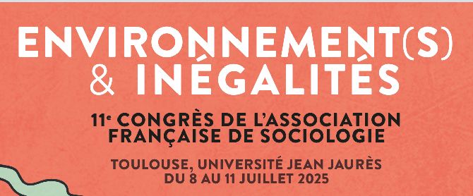 Le haut de l'affiche du congrès "Environnement(s) et inégalités"