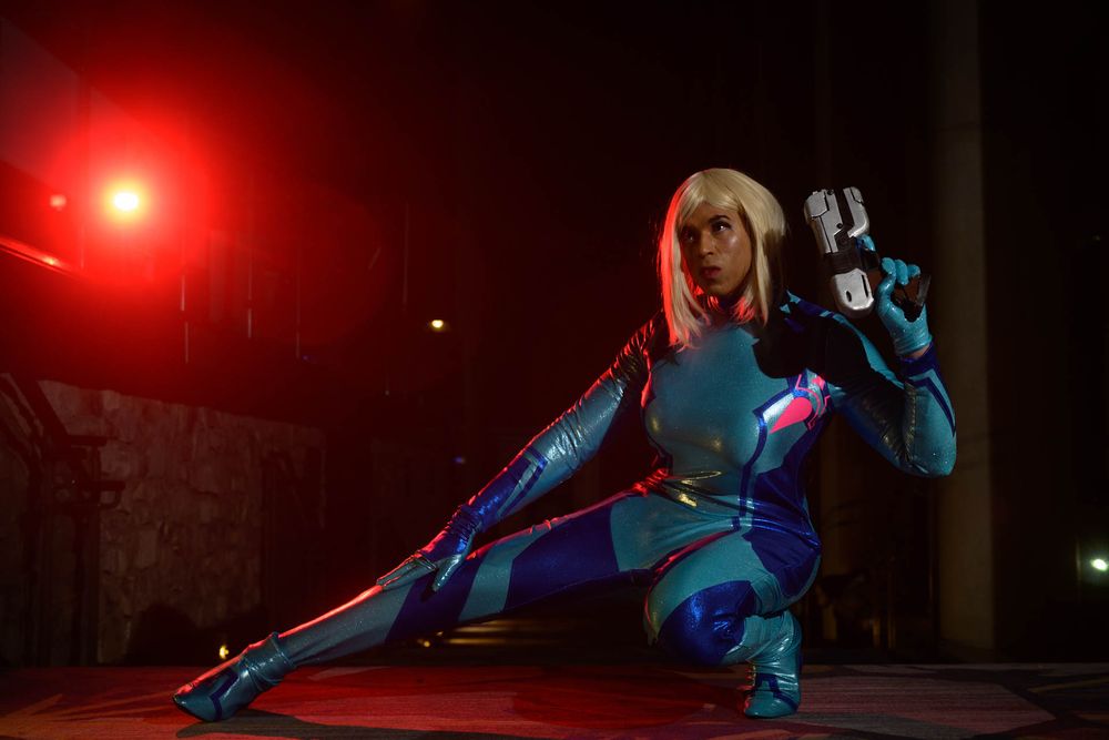Zero Suit Samus cosplay from Metroid